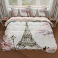 Duvet cover for double, single, one and a half square, Paris