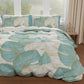 Double, Single, Queen and Half Duvet Cover, Tropical Sky Blue Gold