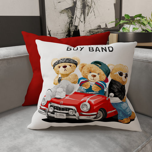 Cushions, Sofa Cushion Covers, Furnishing Cushions in Digital Teddy Friends Print