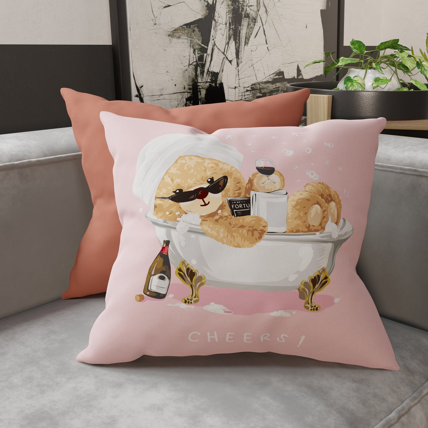Cushions, Sofa Cushion Covers, Teddy Relax Digitally Printed Furnishing Cushions