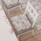 Coussins de chaise avec housse de chaise élastique à impression numérique 2 pièces Floral-17 gris