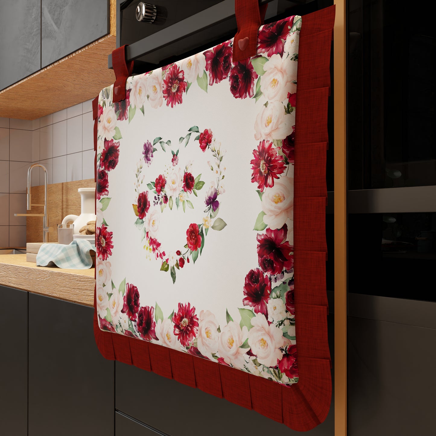 Oven Cover for Kitchen in Digital Floral Print-07 1pc 40x50cm