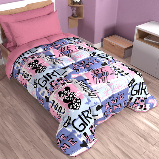 Duvet, Double Quilt, Single, Square and Half, Girl Cool