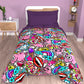 Duvet, Double, Single, Square and Half Quilt, Murales Girl