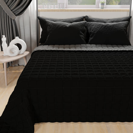 Double Face Black Spring Autumn Bedspread Quilt