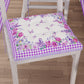 Coussins de Pâques pour chaises Housse de chaise de Pâques 6 pièces Vichy Violet