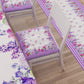 Coussins de Pâques pour chaises Housse de chaise de Pâques 6 pièces Vichy Violet