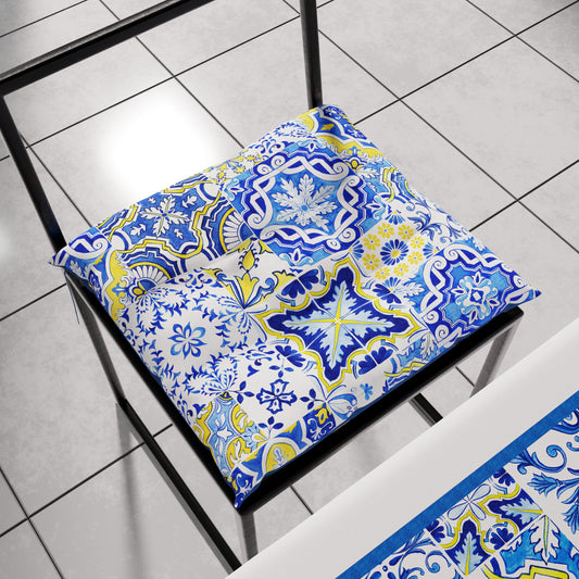 Cushions for Chairs Chair Cover 6 Pieces Vietri 02 Blue