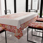 Nappe moderne, couverture de table de cuisine, Vietri 02 rouge
