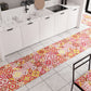 Modern non-slip kitchen rug Washable kitchen runner Vietri 02 Red