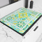 Couverture de poêle géométrique Couverture de cuisine en impression numérique Vietri 02 Aqua Green